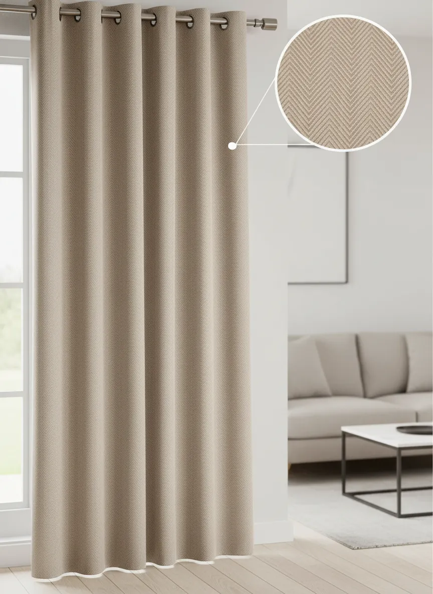 beige-herringbone-curtain-living-room-interior