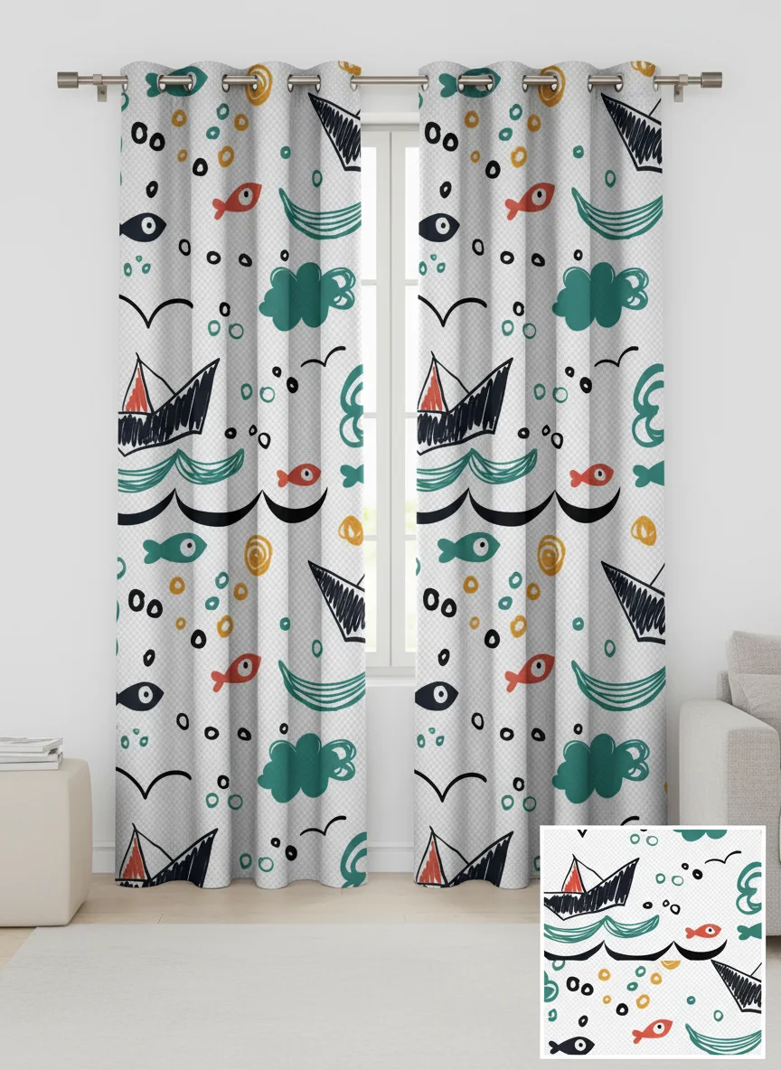 6.nautical-sea-theme-curtains