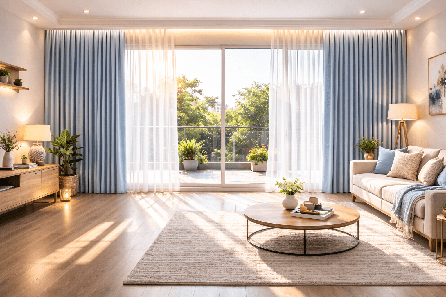 curtains for large windows modern home