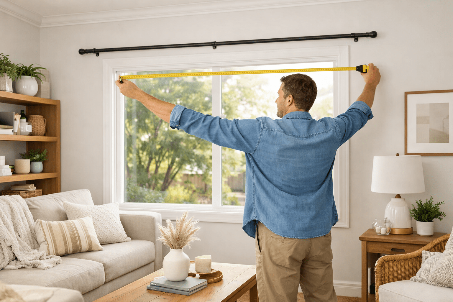 measuring window for curtains correctly